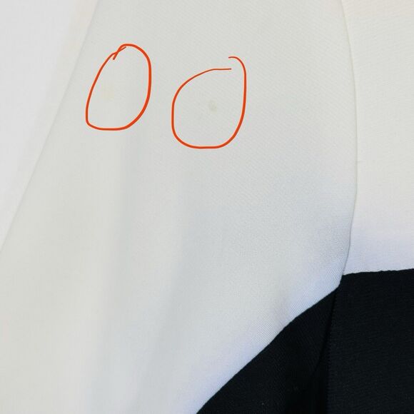 Chaps Ralph‎ Lauren Black Ivory Stretch Side Ruched Dress Women's Small NEW NWT - Picture 7 of 9